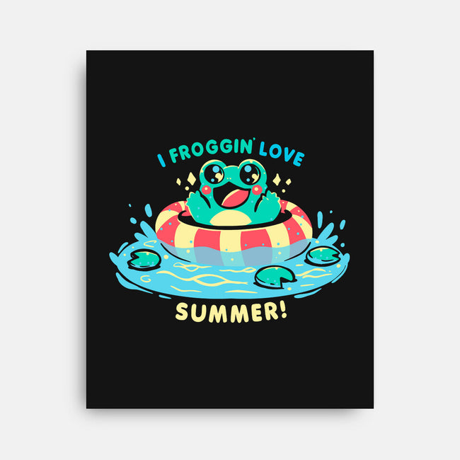 I Froggin Love Summer-None-Stretched-Canvas-TechraNova