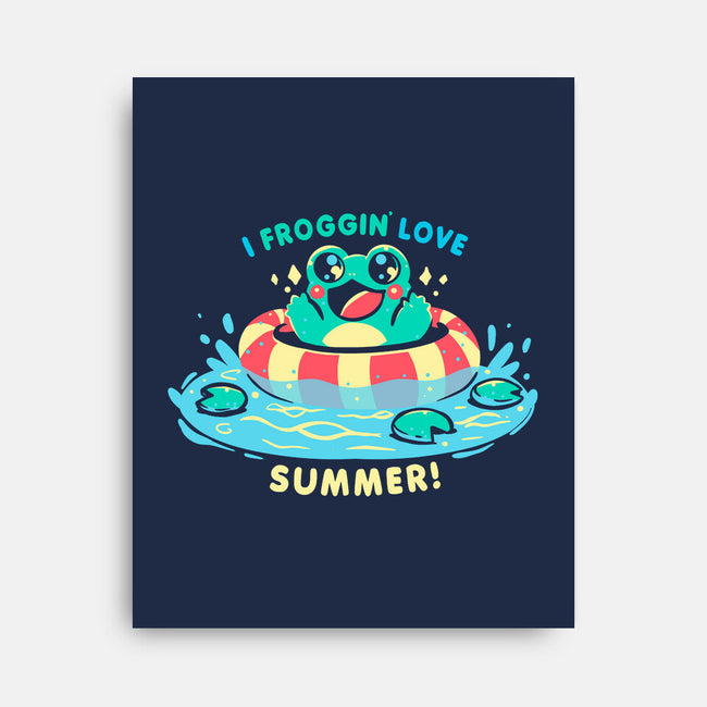I Froggin Love Summer-None-Stretched-Canvas-TechraNova