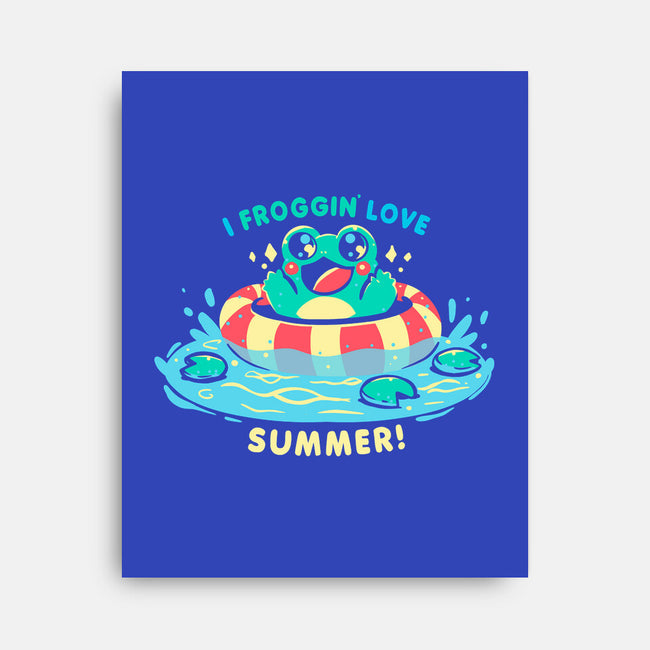 I Froggin Love Summer-None-Stretched-Canvas-TechraNova