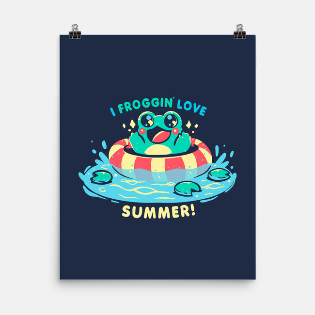 I Froggin Love Summer-None-Matte-Poster-TechraNova