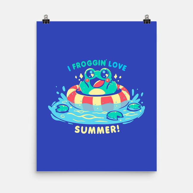 I Froggin Love Summer-None-Matte-Poster-TechraNova
