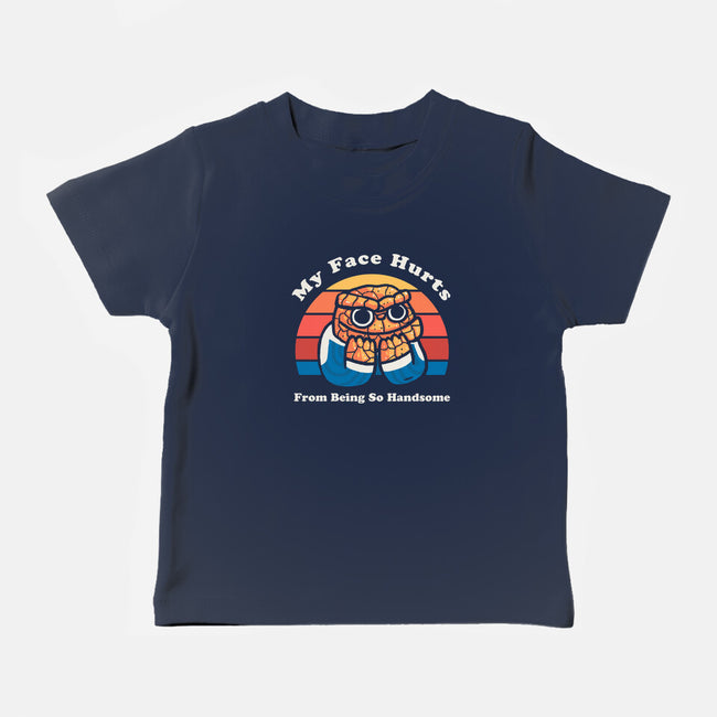My Face Hurts-Baby-Basic-Tee-Wenceslao A Romero