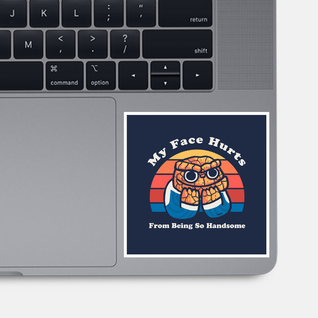My Face Hurts-None-Glossy-Sticker-Wenceslao A Romero