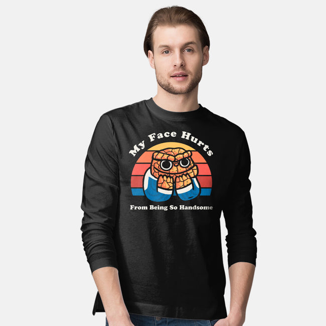 My Face Hurts-Mens-Long Sleeved-Tee-Wenceslao A Romero