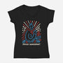 Here To Make A Difference-Womens-V-Neck-Tee-Wenceslao A Romero