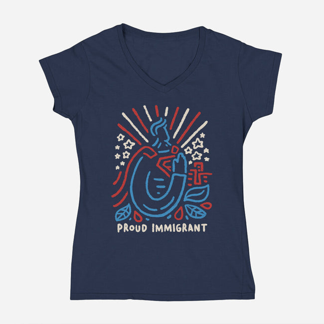 Here To Make A Difference-Womens-V-Neck-Tee-Wenceslao A Romero