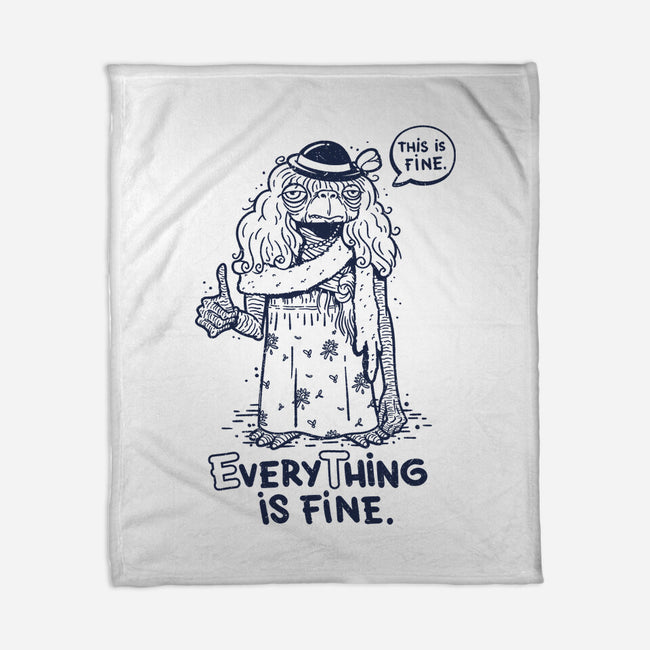 Extraterrestrial Is Fine-None-Fleece-Blanket-Getsousa!