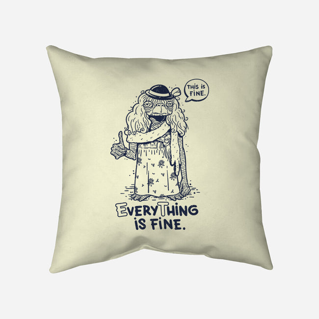 Extraterrestrial Is Fine-None-Removable Cover w Insert-Throw Pillow-Getsousa!
