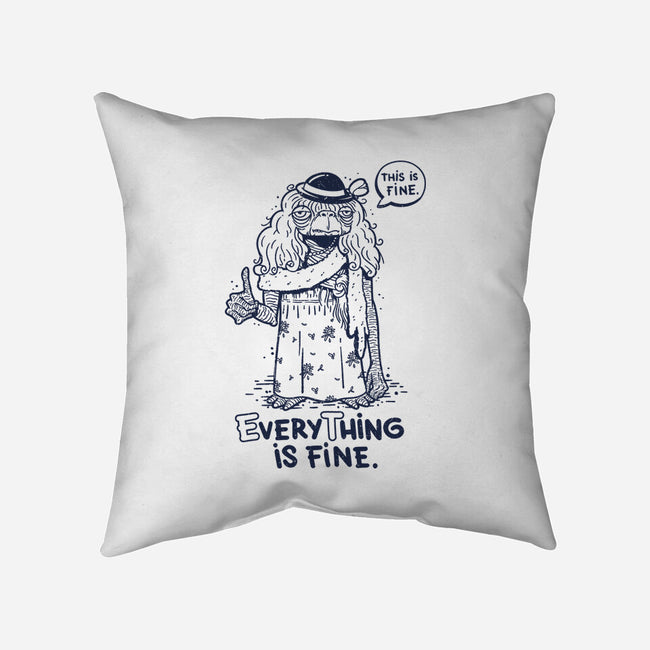 Extraterrestrial Is Fine-None-Removable Cover w Insert-Throw Pillow-Getsousa!
