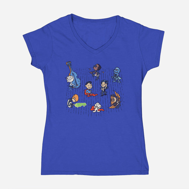 Dance League-Womens-V-Neck-Tee-Wenceslao A Romero