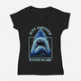 Water Scare-Womens-V-Neck-Tee-rmatix