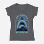 Water Scare-Womens-V-Neck-Tee-rmatix
