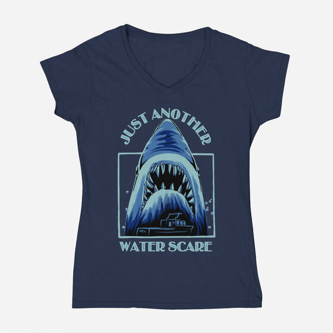 Water Scare-Womens-V-Neck-Tee-rmatix