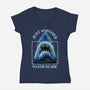 Water Scare-Womens-V-Neck-Tee-rmatix
