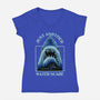 Water Scare-Womens-V-Neck-Tee-rmatix