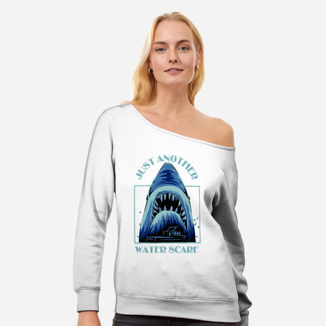 Water Scare-Womens-Off Shoulder-Sweatshirt-rmatix