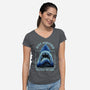 Water Scare-Womens-V-Neck-Tee-rmatix