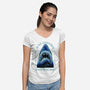 Water Scare-Womens-V-Neck-Tee-rmatix