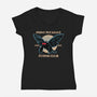 Flying Club-Womens-V-Neck-Tee-rmatix