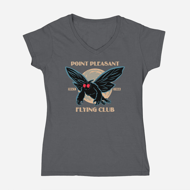 Flying Club-Womens-V-Neck-Tee-rmatix