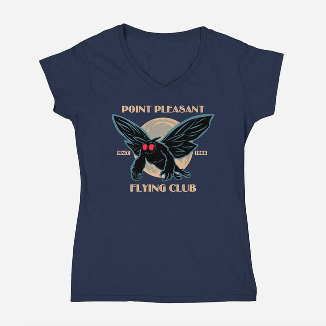 Flying Club-Womens-V-Neck-Tee-rmatix