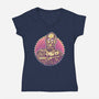Keep It Golden-Womens-V-Neck-Tee-glitchygorilla