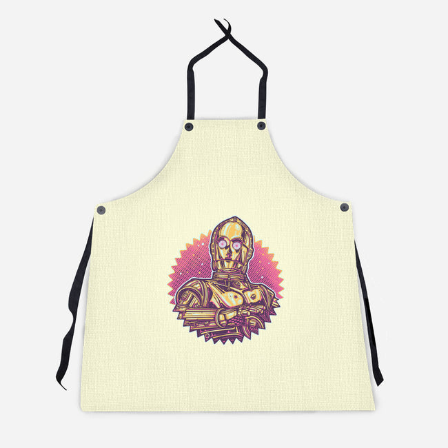 Keep It Golden-Unisex-Kitchen-Apron-glitchygorilla