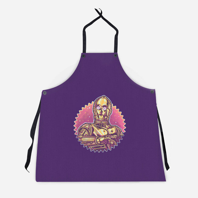 Keep It Golden-Unisex-Kitchen-Apron-glitchygorilla