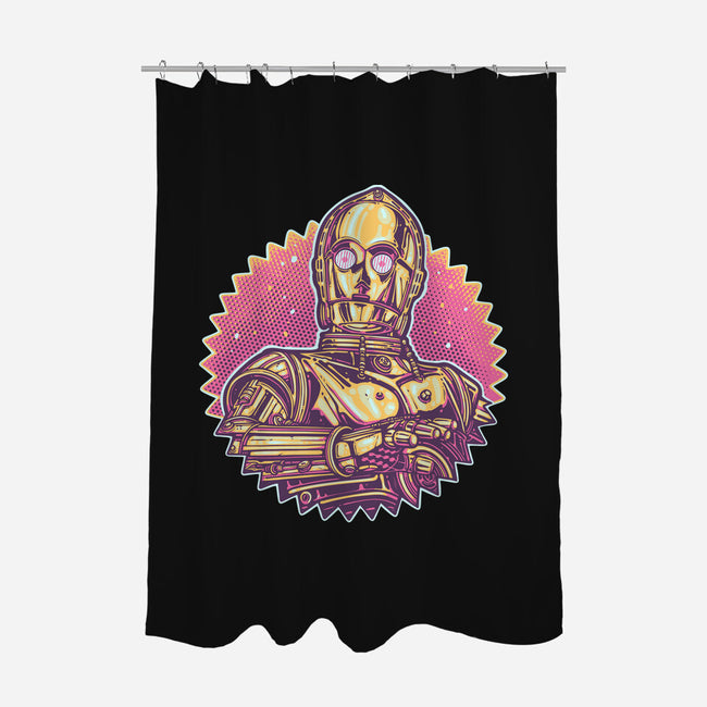 Keep It Golden-None-Polyester-Shower Curtain-glitchygorilla