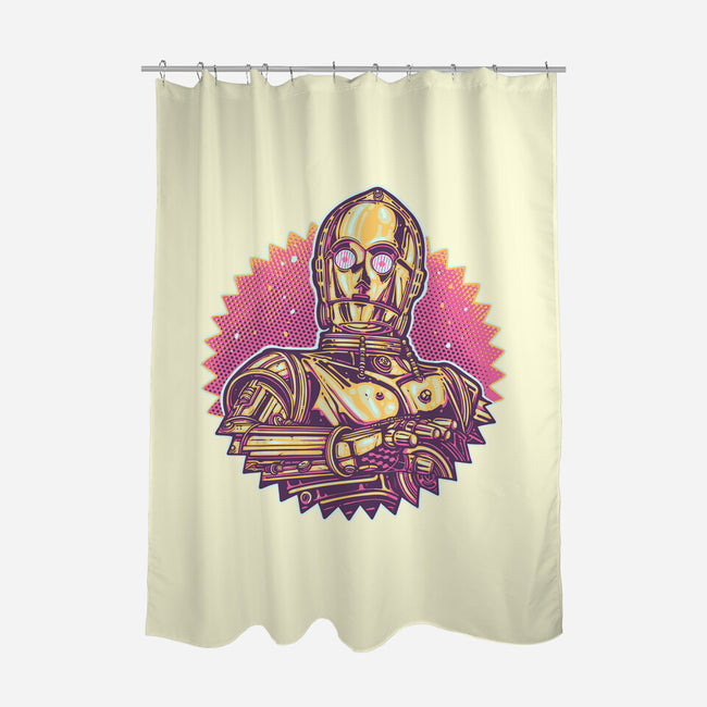 Keep It Golden-None-Polyester-Shower Curtain-glitchygorilla