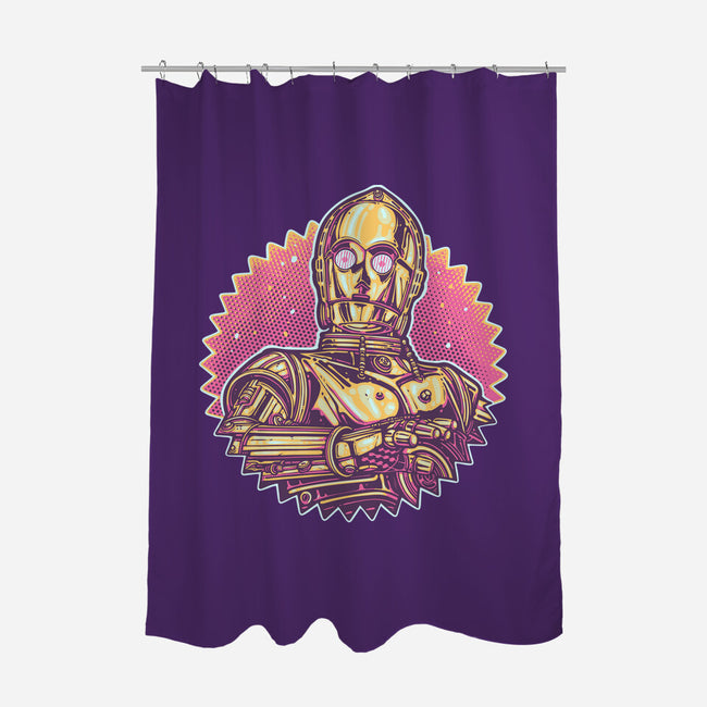 Keep It Golden-None-Polyester-Shower Curtain-glitchygorilla