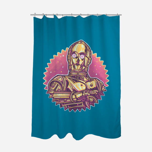 Keep It Golden-None-Polyester-Shower Curtain-glitchygorilla