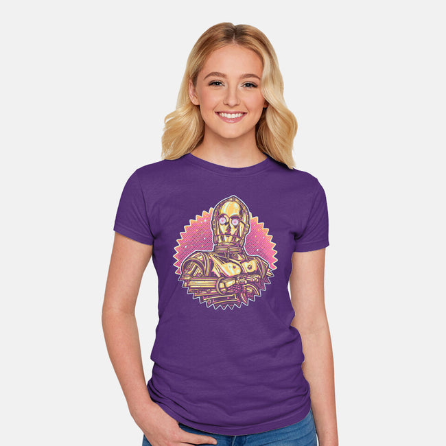 Keep It Golden-Womens-Fitted-Tee-glitchygorilla
