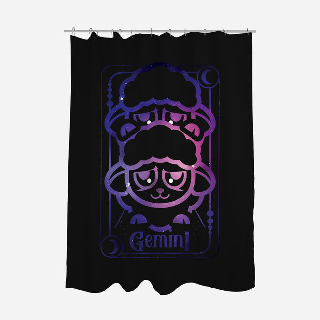 Gemini Galaxy Sign-None-Polyester-Shower Curtain-jrberger