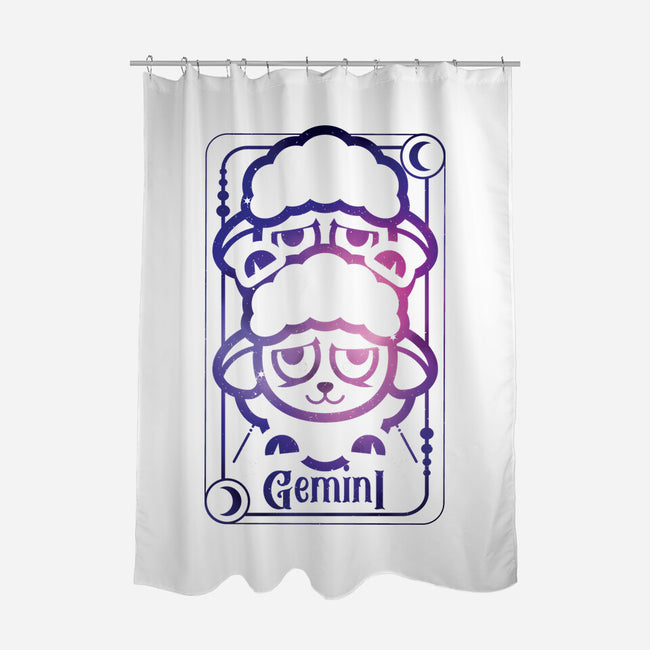 Gemini Galaxy Sign-None-Polyester-Shower Curtain-jrberger