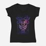 Capricorn Galaxy Sign-Womens-V-Neck-Tee-jrberger