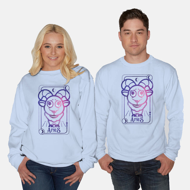 Aries Galaxy Sign-Unisex-Crew Neck-Sweatshirt-jrberger