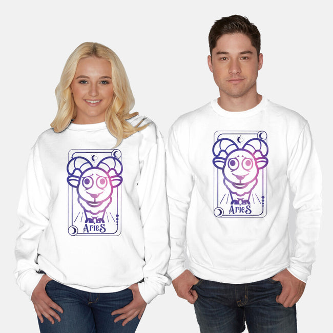 Aries Galaxy Sign-Unisex-Crew Neck-Sweatshirt-jrberger