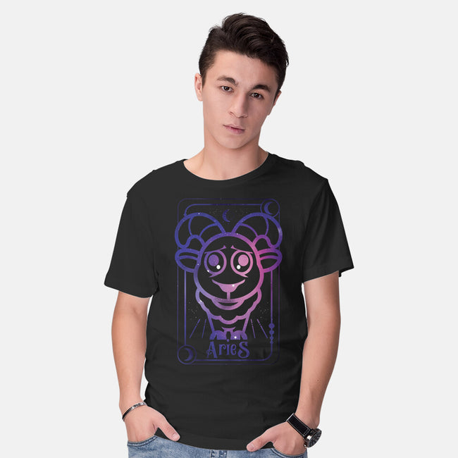 Aries Galaxy Sign-Mens-Basic-Tee-jrberger