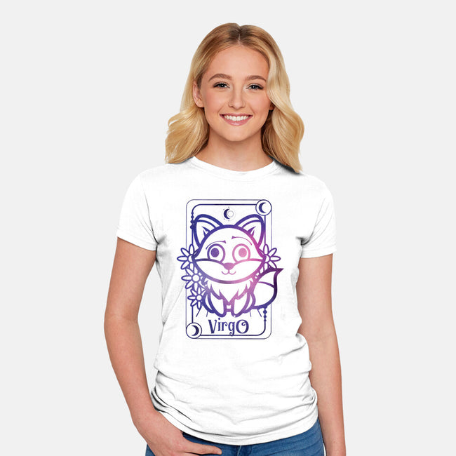 Virgo Galaxy Sign-Womens-Fitted-Tee-jrberger