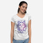Virgo Galaxy Sign-Womens-V-Neck-Tee-jrberger
