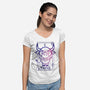 Taurus Galaxy Sign-Womens-V-Neck-Tee-jrberger