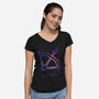 Sagittarius Galaxy Sign-Womens-V-Neck-Tee-jrberger