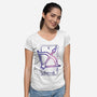 Sagittarius Galaxy Sign-Womens-V-Neck-Tee-jrberger