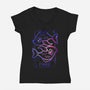 Pisces Galaxy Sign-Womens-V-Neck-Tee-jrberger