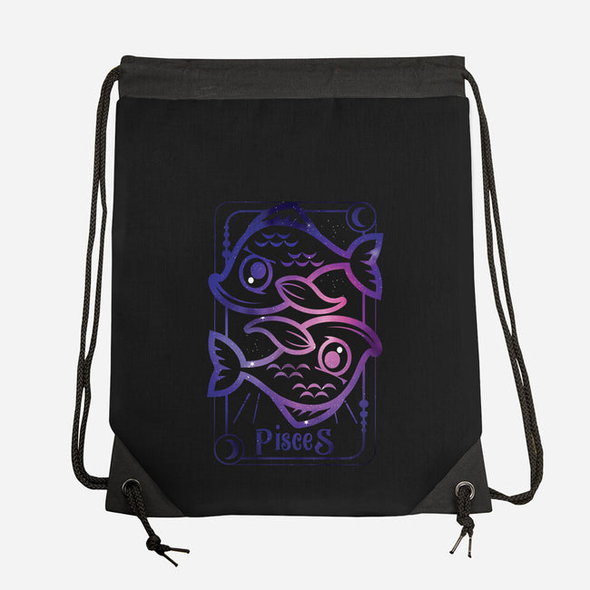 Pisces Galaxy Sign-None-Drawstring-Bag-jrberger