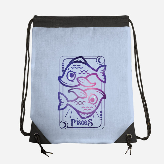 Pisces Galaxy Sign-None-Drawstring-Bag-jrberger
