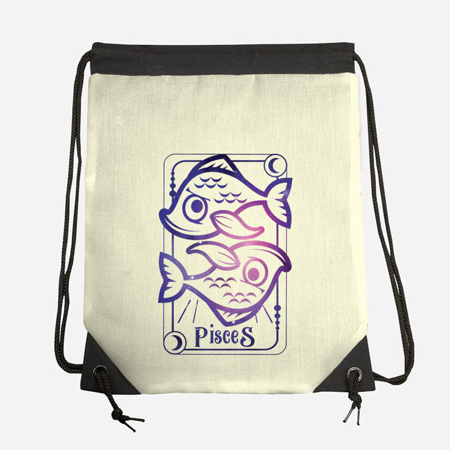 Pisces Galaxy Sign-None-Drawstring-Bag-jrberger
