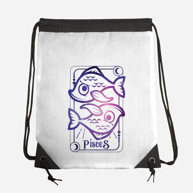 Pisces Galaxy Sign-None-Drawstring-Bag-jrberger