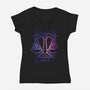 Libra Galaxy Sign-Womens-V-Neck-Tee-jrberger